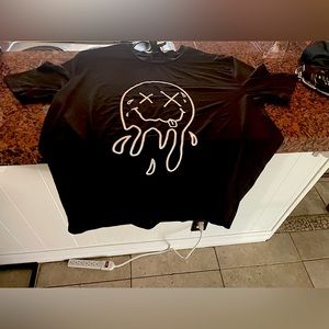 shein black graphic tee